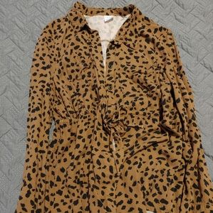 Maternity button down top